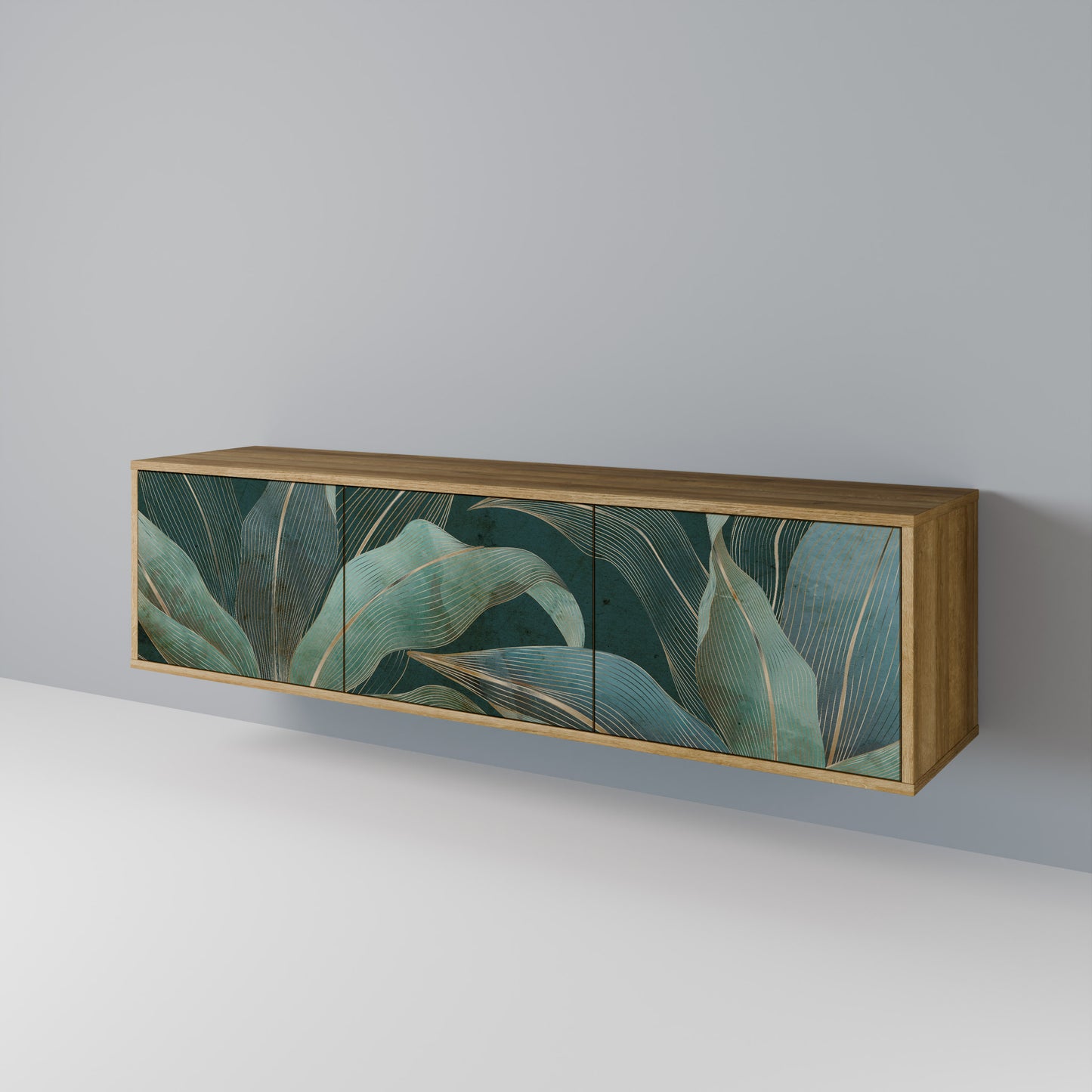 Mobile TV a 3 ante ROYAL GREEN in effetto rovere