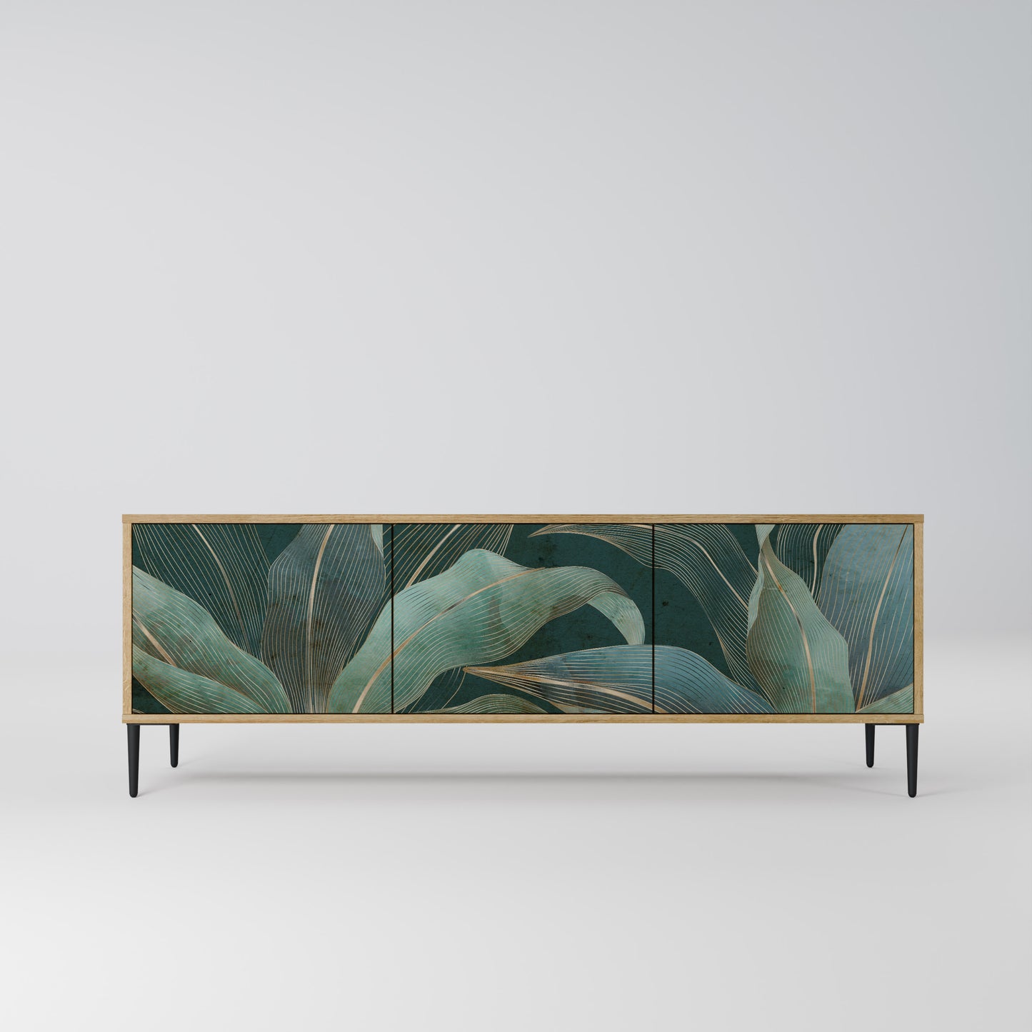 Mobile TV a 3 ante ROYAL GREEN in effetto rovere