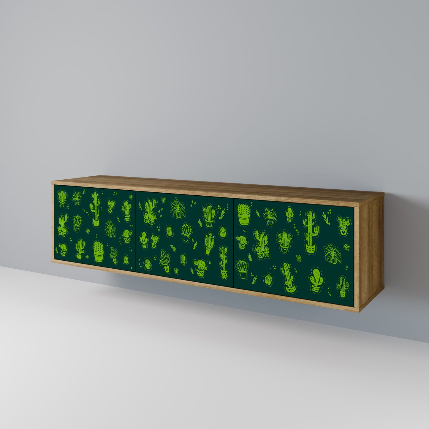 Mobile TV DESERT GREEN a 3 ante in effetto rovere