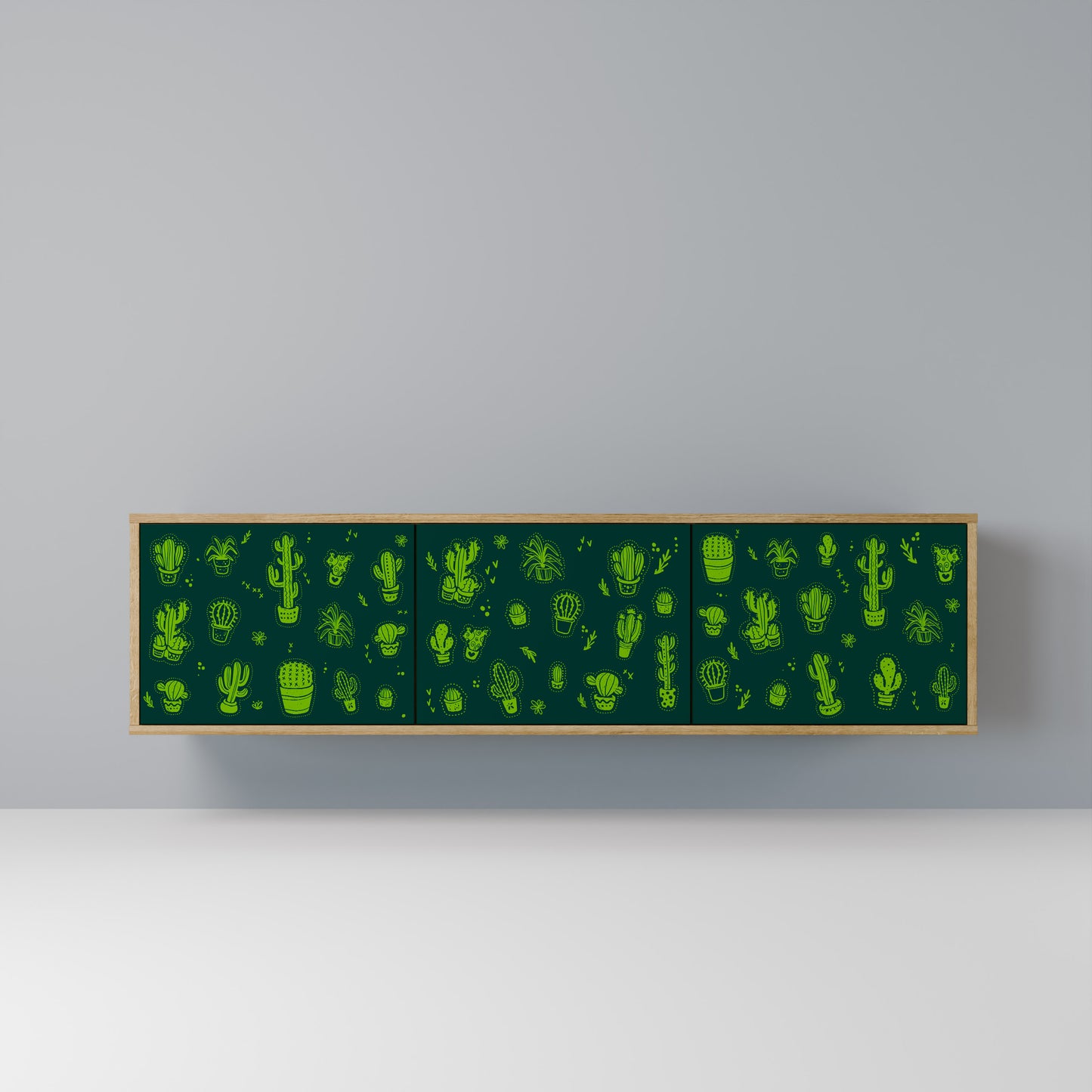 Mobile TV DESERT GREEN a 3 ante in effetto rovere