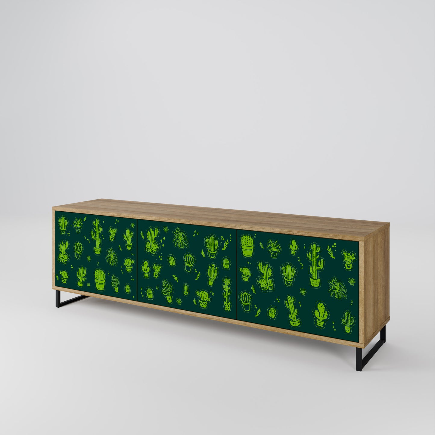 Mobile TV DESERT GREEN a 3 ante in effetto rovere