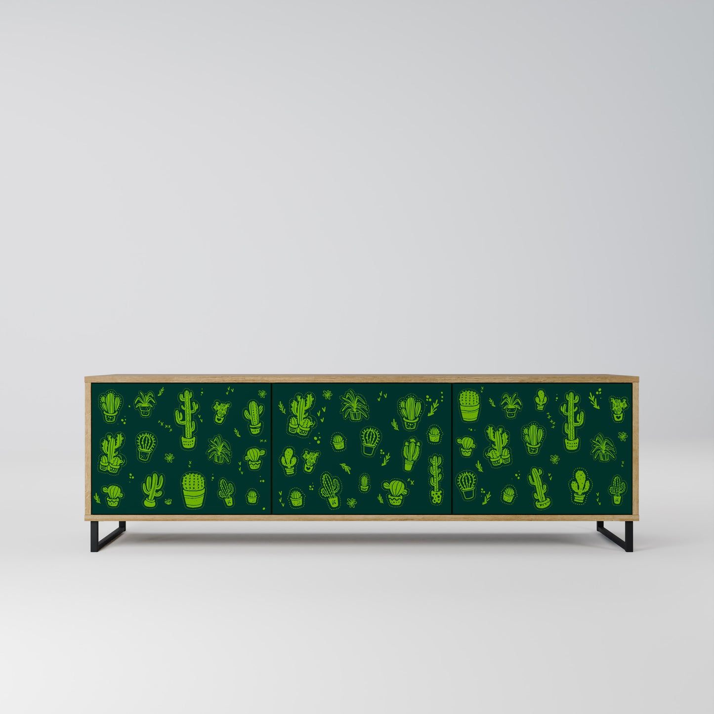Mobile TV DESERT GREEN a 3 ante in effetto rovere