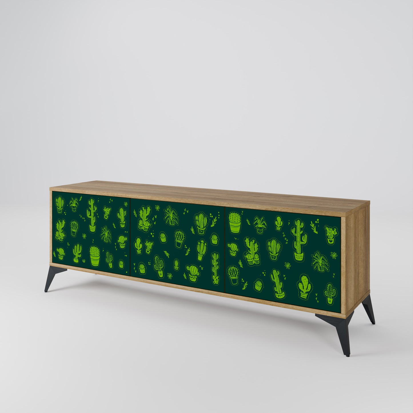 Mobile TV DESERT GREEN a 3 ante in effetto rovere
