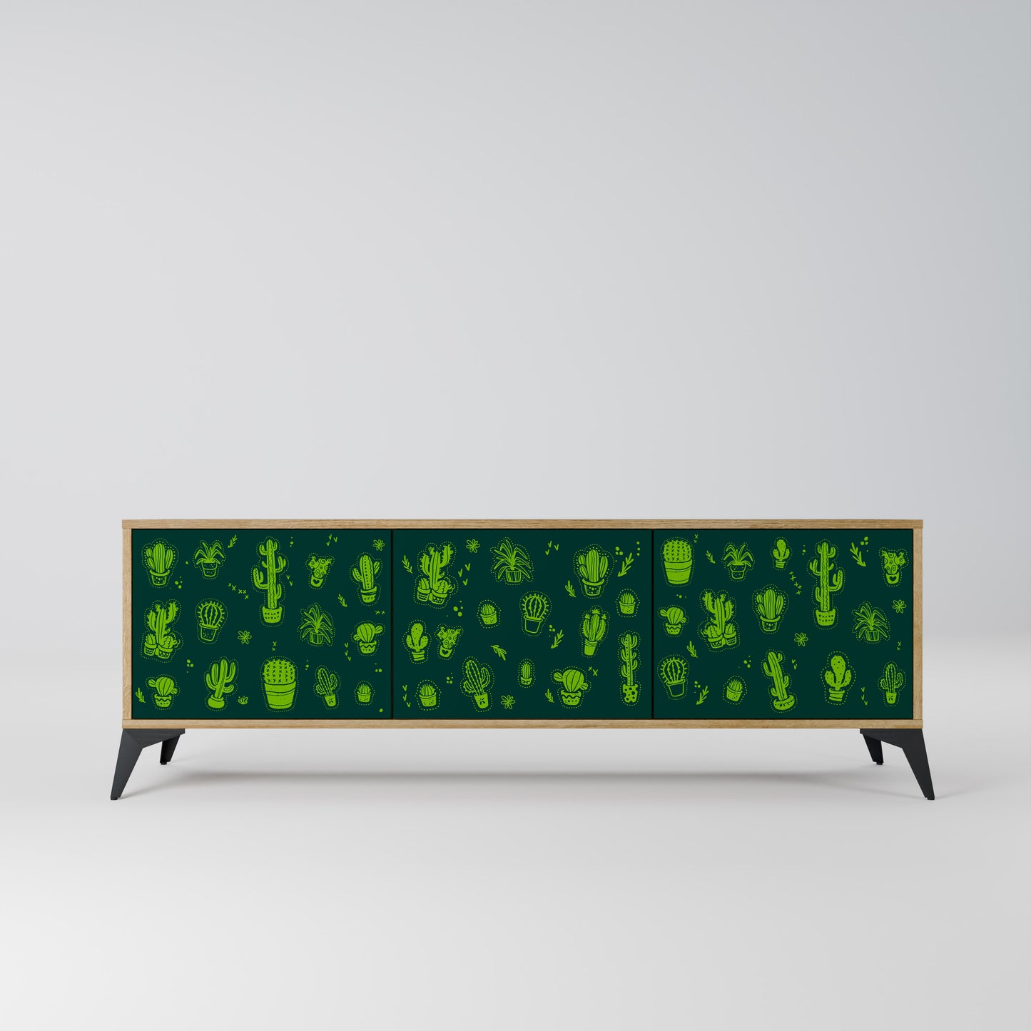 Mobile TV DESERT GREEN a 3 ante in effetto rovere
