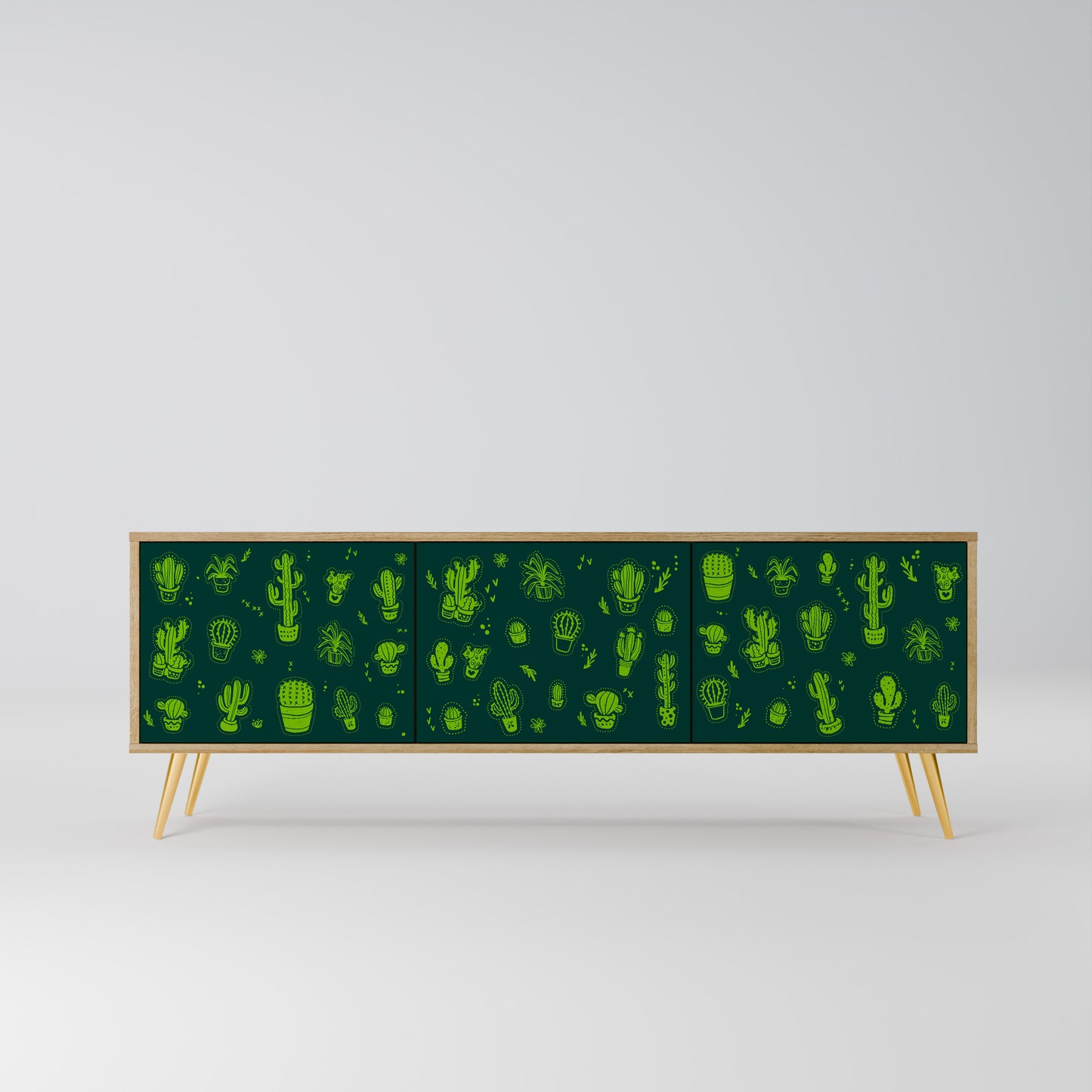 Mobile TV DESERT GREEN a 3 ante in effetto rovere