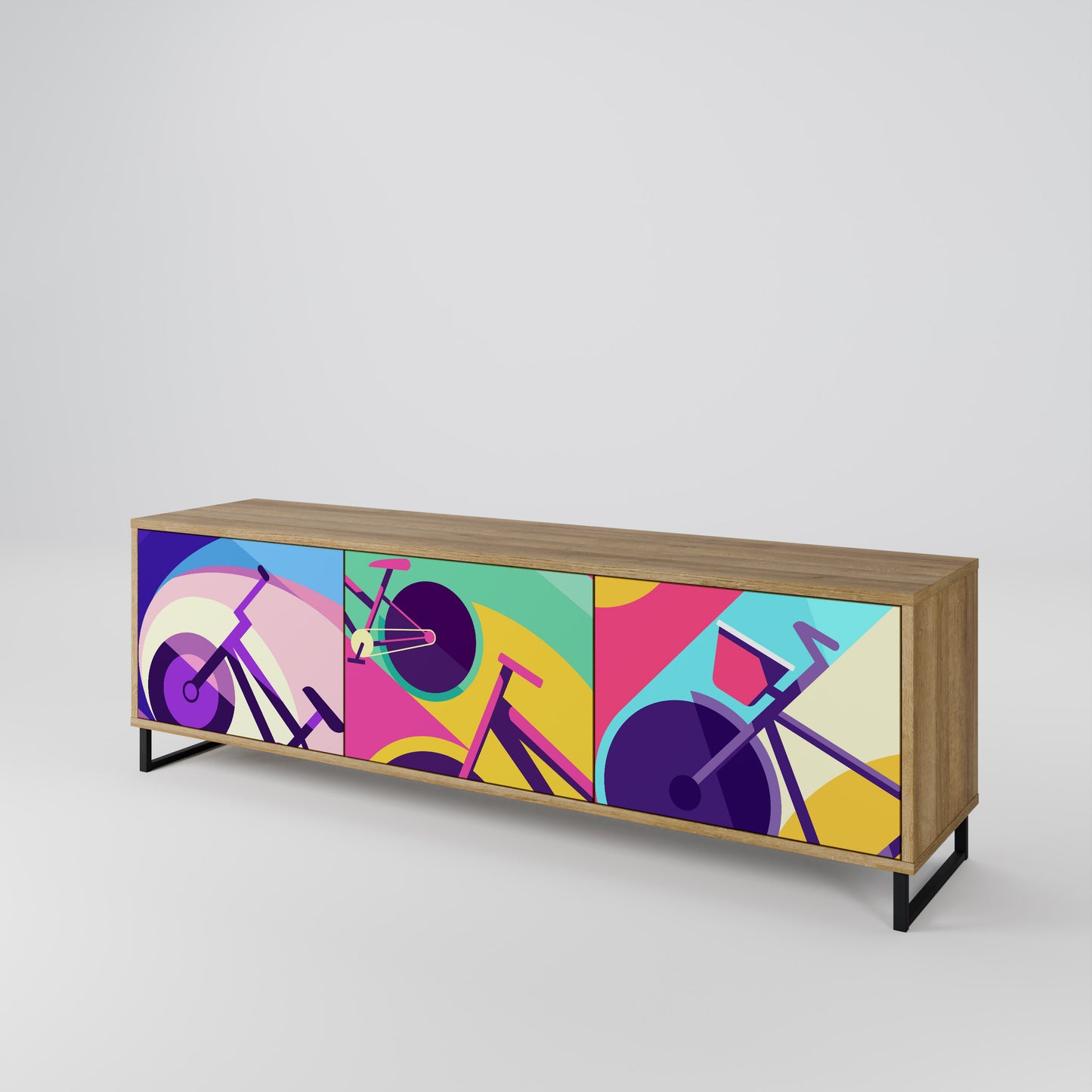 Mobile TV BIKE DREAMS a 3 ante effetto rovere