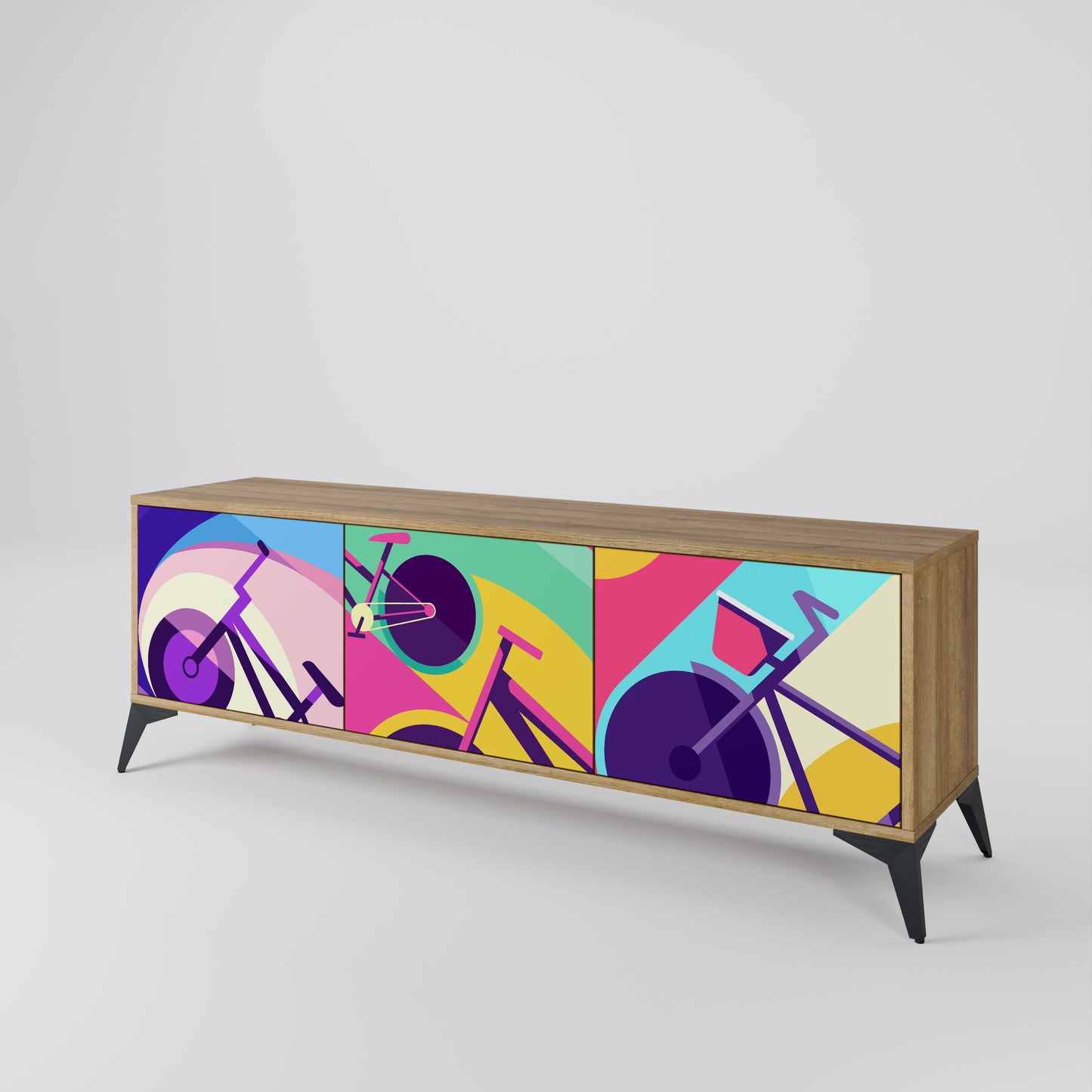 Mobile TV BIKE DREAMS a 3 ante effetto rovere