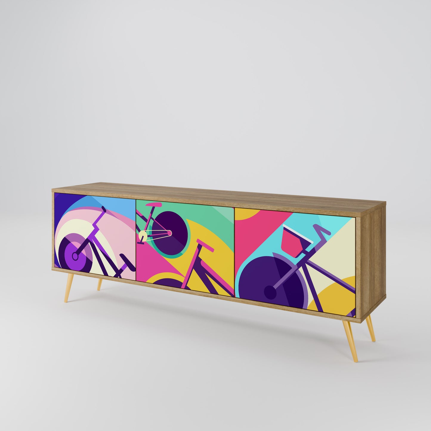 Mobile TV BIKE DREAMS a 3 ante effetto rovere