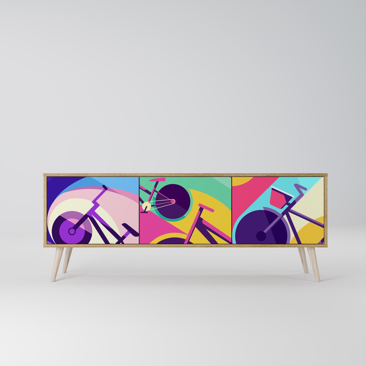 Mobile TV BIKE DREAMS a 3 ante effetto rovere