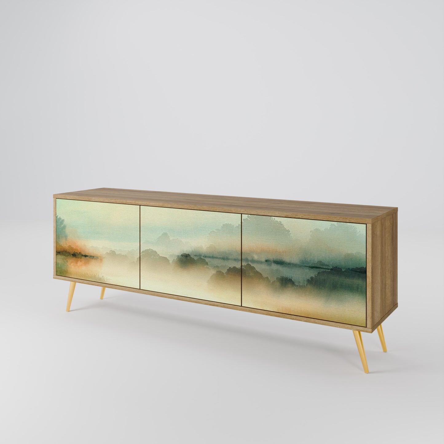 Mobile TV MORNING BY THE LAKE a 3 ante effetto rovere