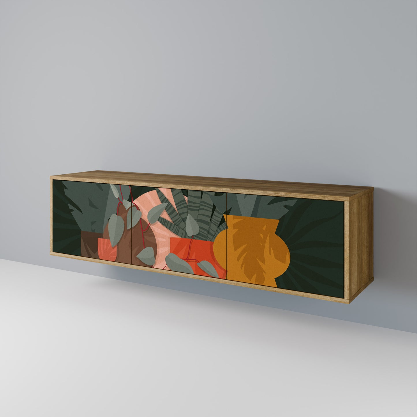 Mobile TV TROPICAL COMPOSITION 3 ante effetto rovere
