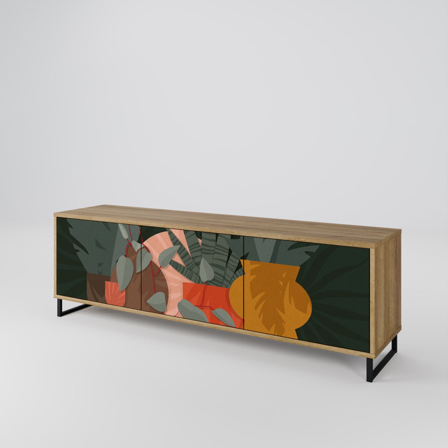 Mobile TV TROPICAL COMPOSITION 3 ante effetto rovere