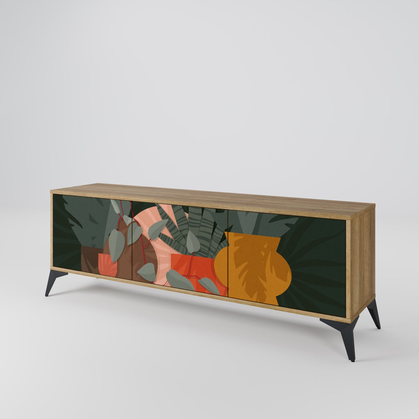 Mobile TV TROPICAL COMPOSITION 3 ante effetto rovere