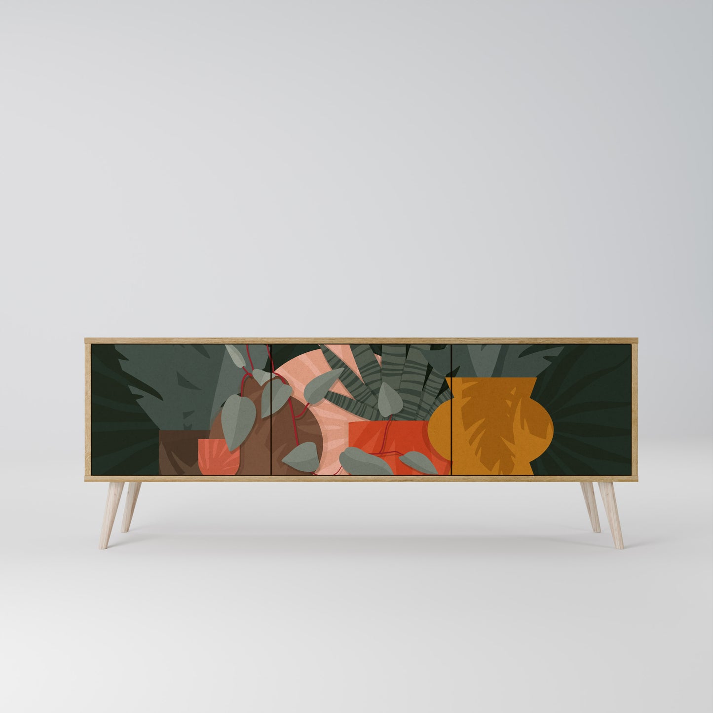 Mobile TV TROPICAL COMPOSITION 3 ante effetto rovere