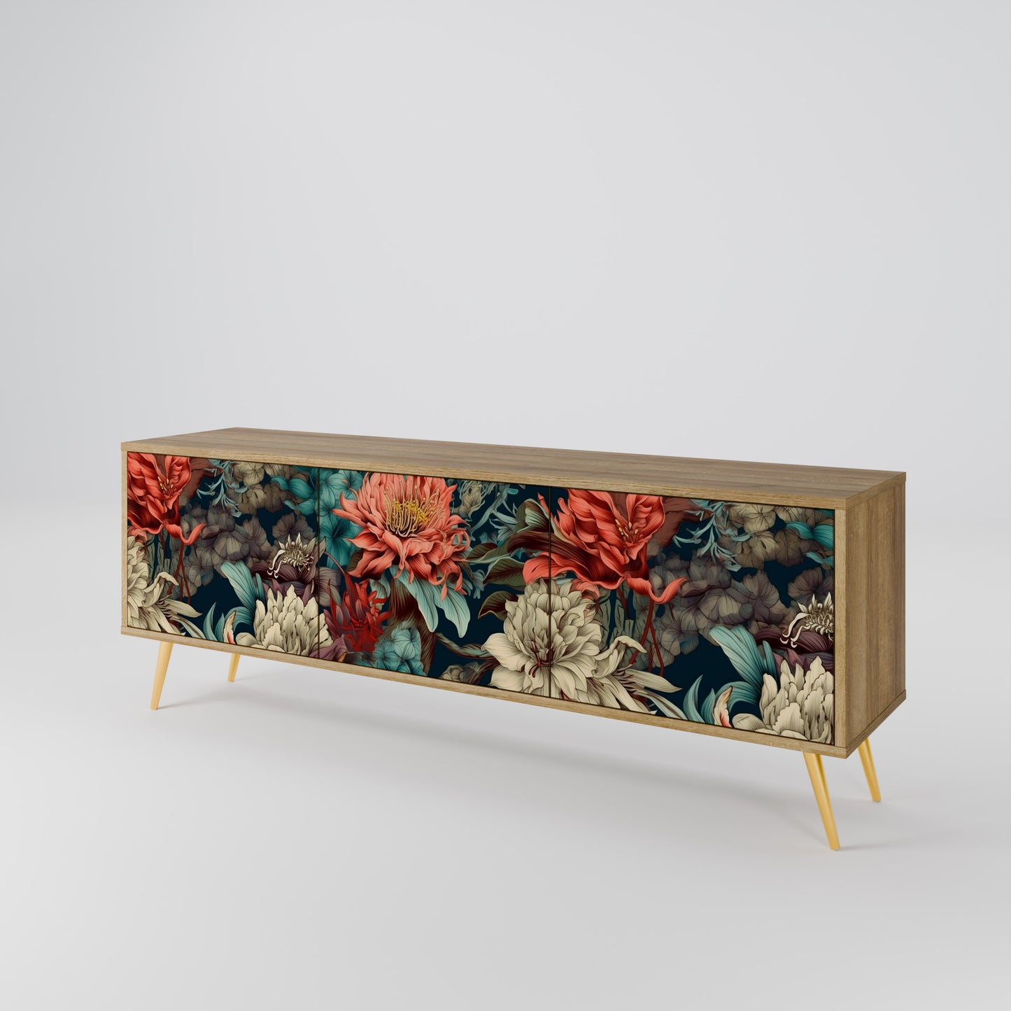 Mobile TV SPROUTING GRACE a 3 ante effetto rovere