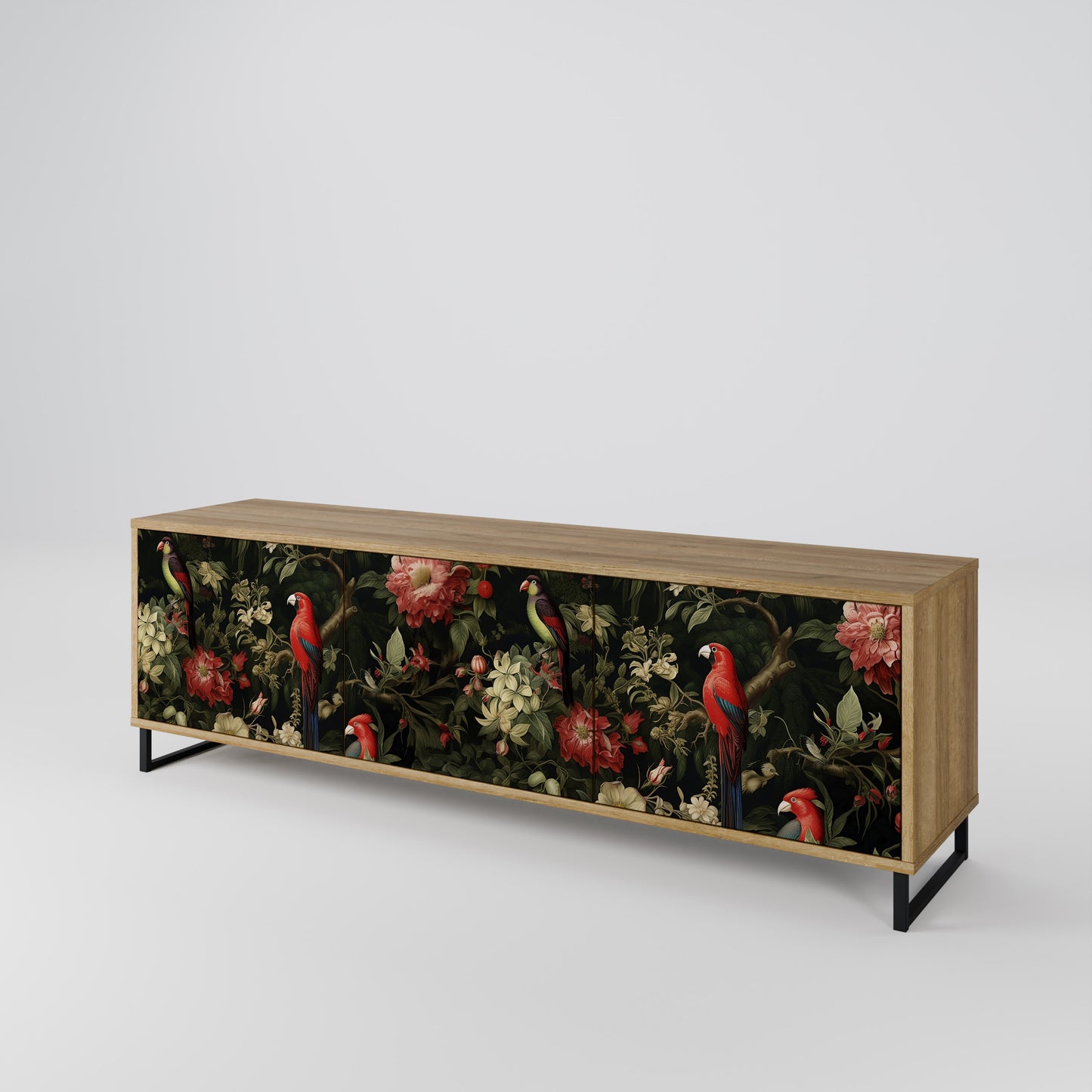 Mobile TV AVIAN GREENERY a 3 ante in effetto rovere