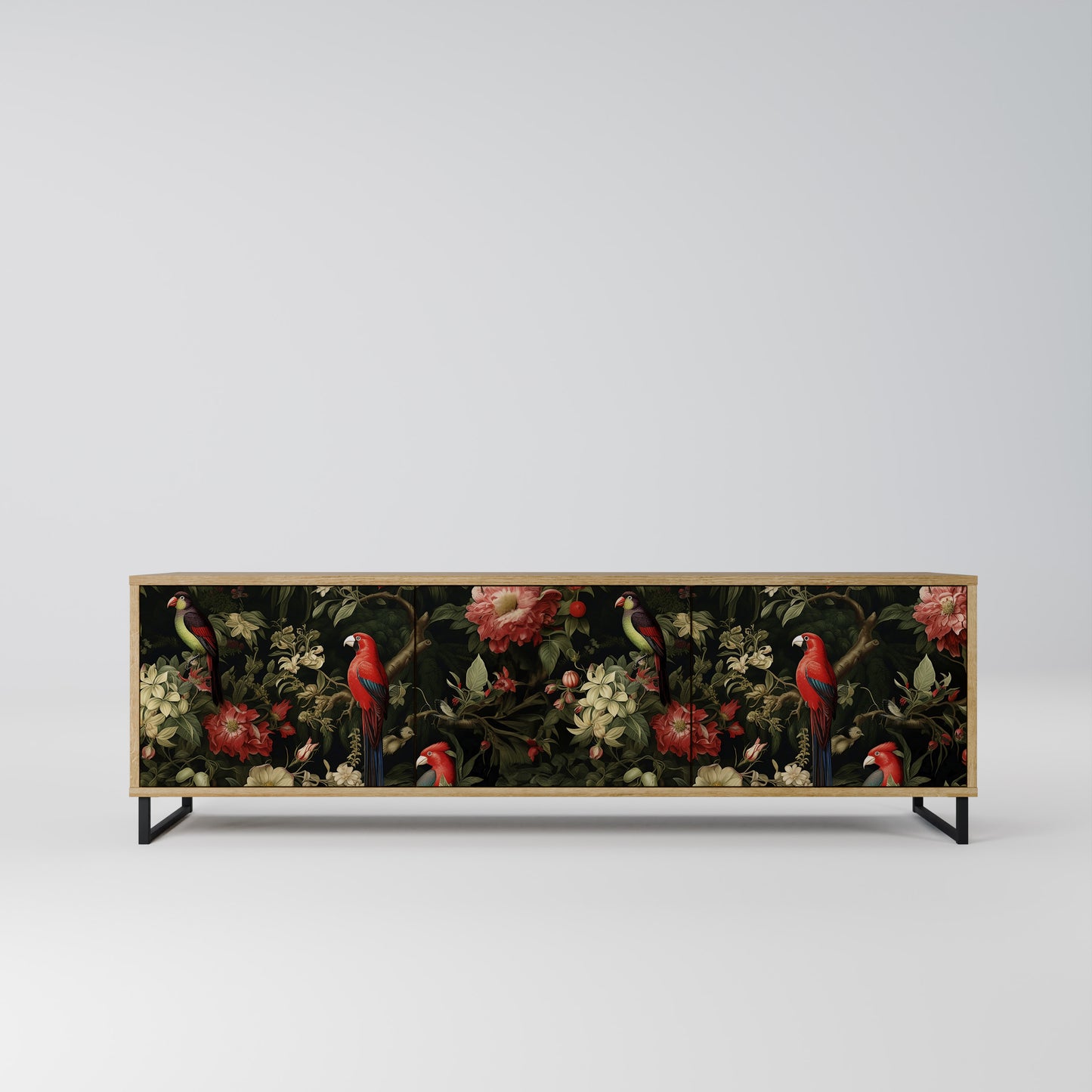 Mobile TV AVIAN GREENERY a 3 ante in effetto rovere