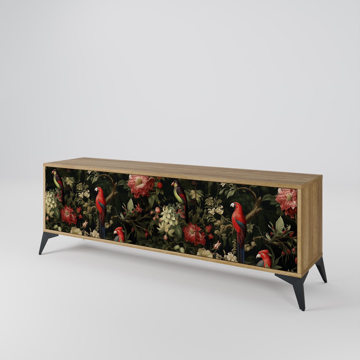 Mobile TV AVIAN GREENERY a 3 ante in effetto rovere