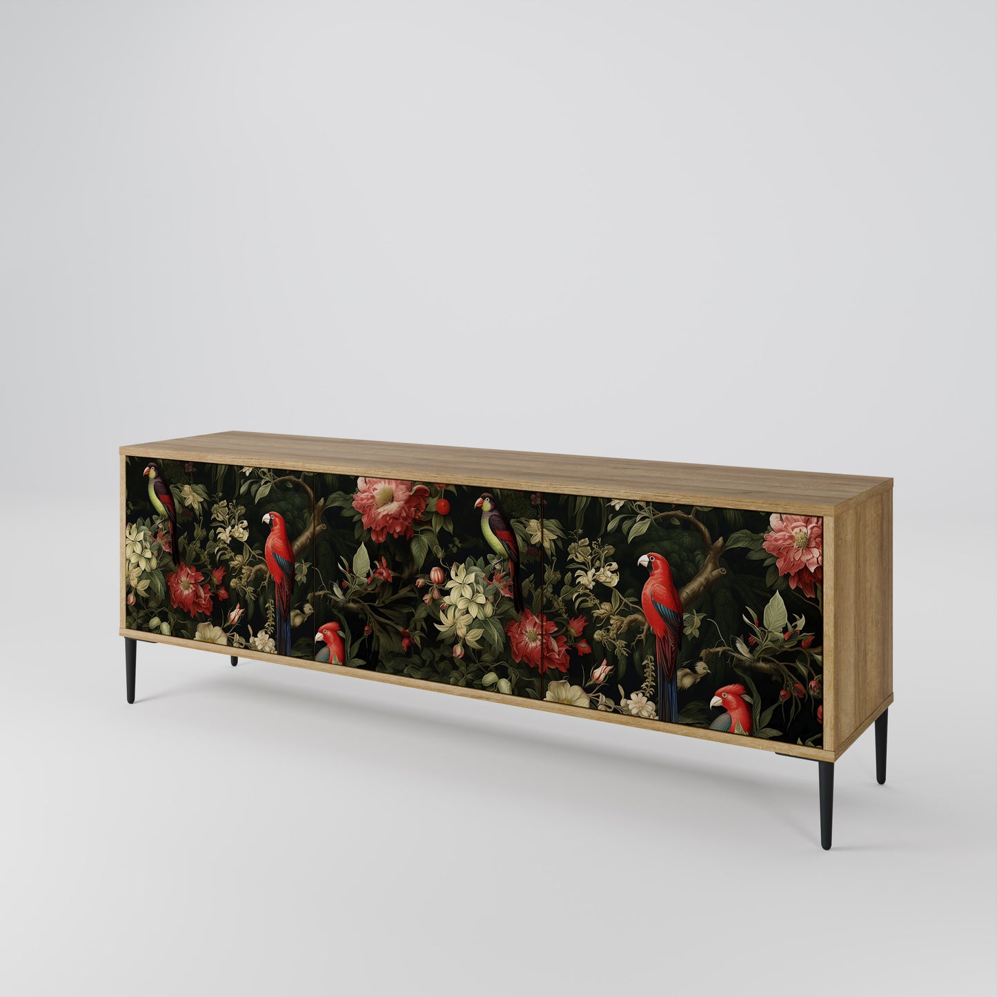 Mobile TV AVIAN GREENERY a 3 ante in effetto rovere