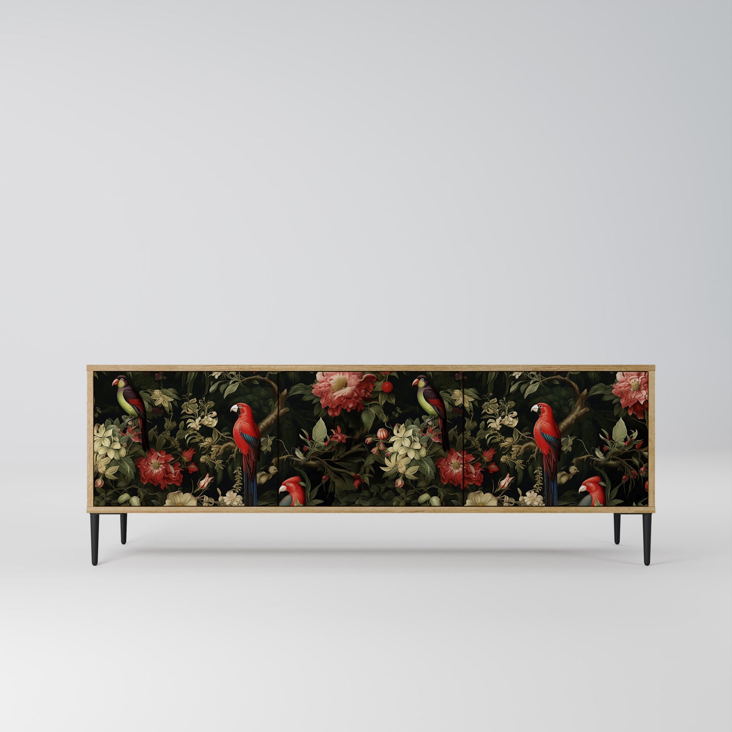 Mobile TV AVIAN GREENERY a 3 ante in effetto rovere