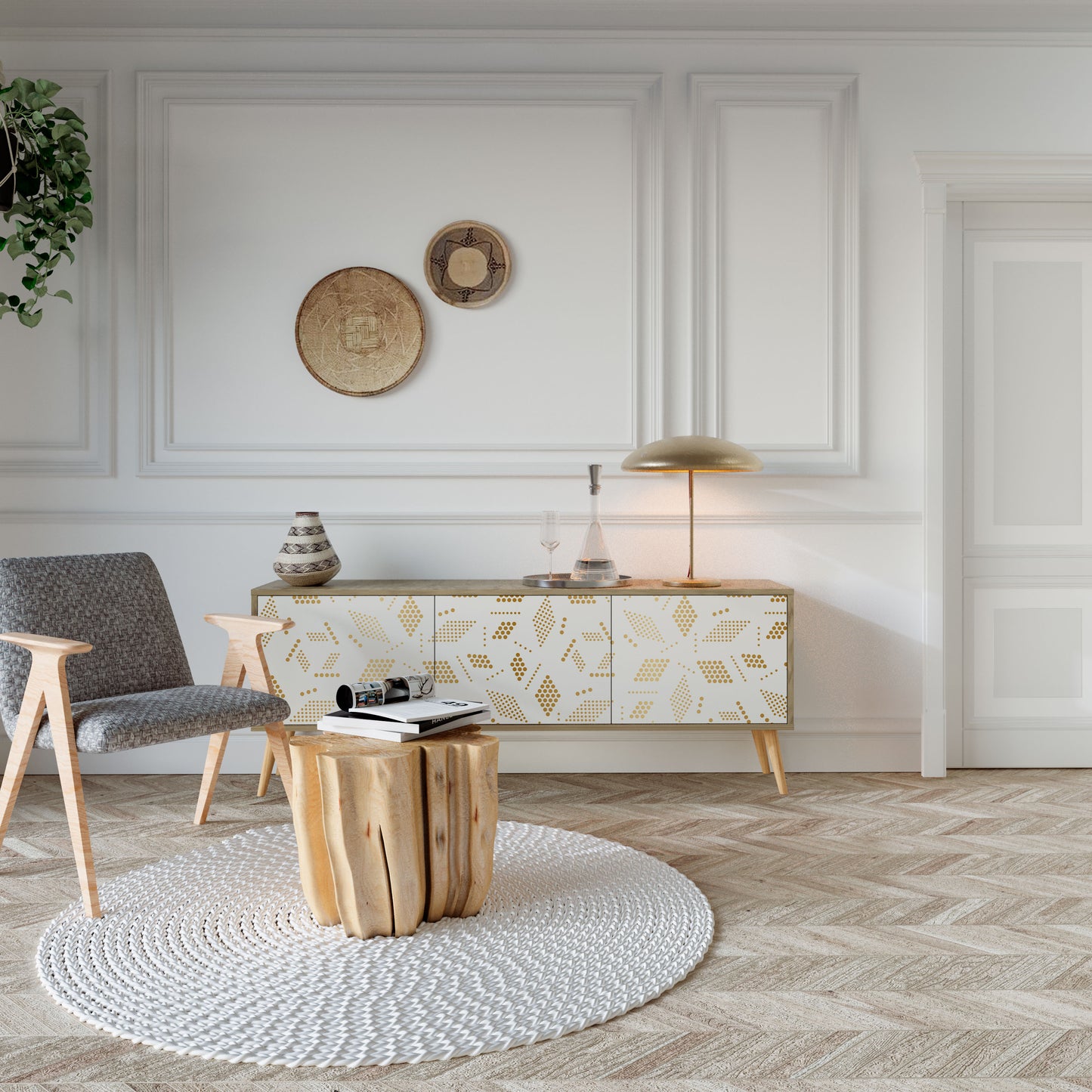 Mobile TV SPOTTED DAZE a 3 ante effetto rovere