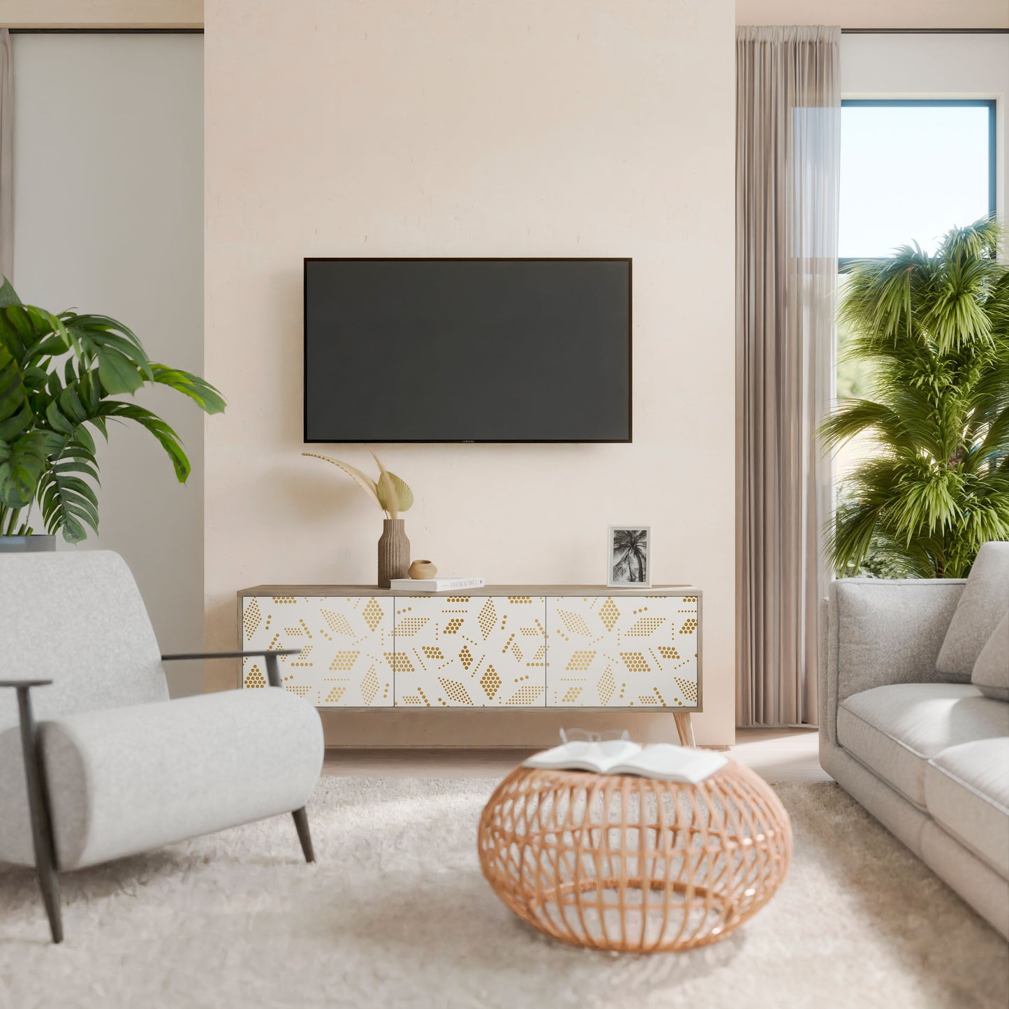Mobile TV SPOTTED DAZE a 3 ante effetto rovere