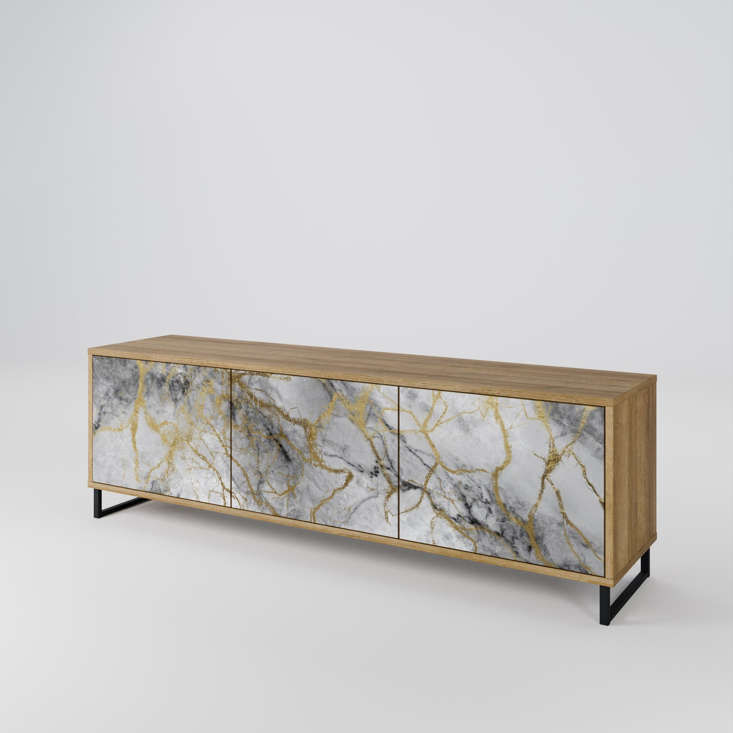 Mobile TV TIMELESS GLIDE a 3 ante in effetto rovere
