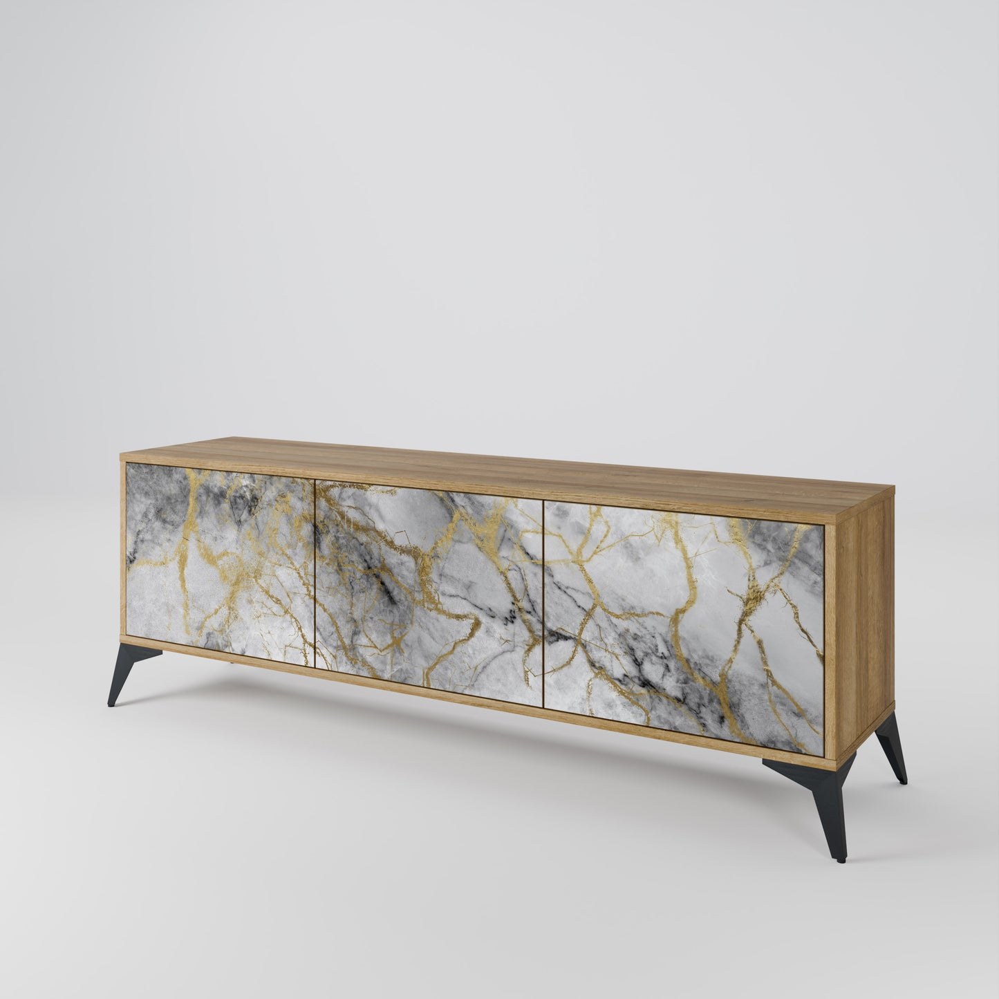 Mobile TV TIMELESS GLIDE a 3 ante in effetto rovere