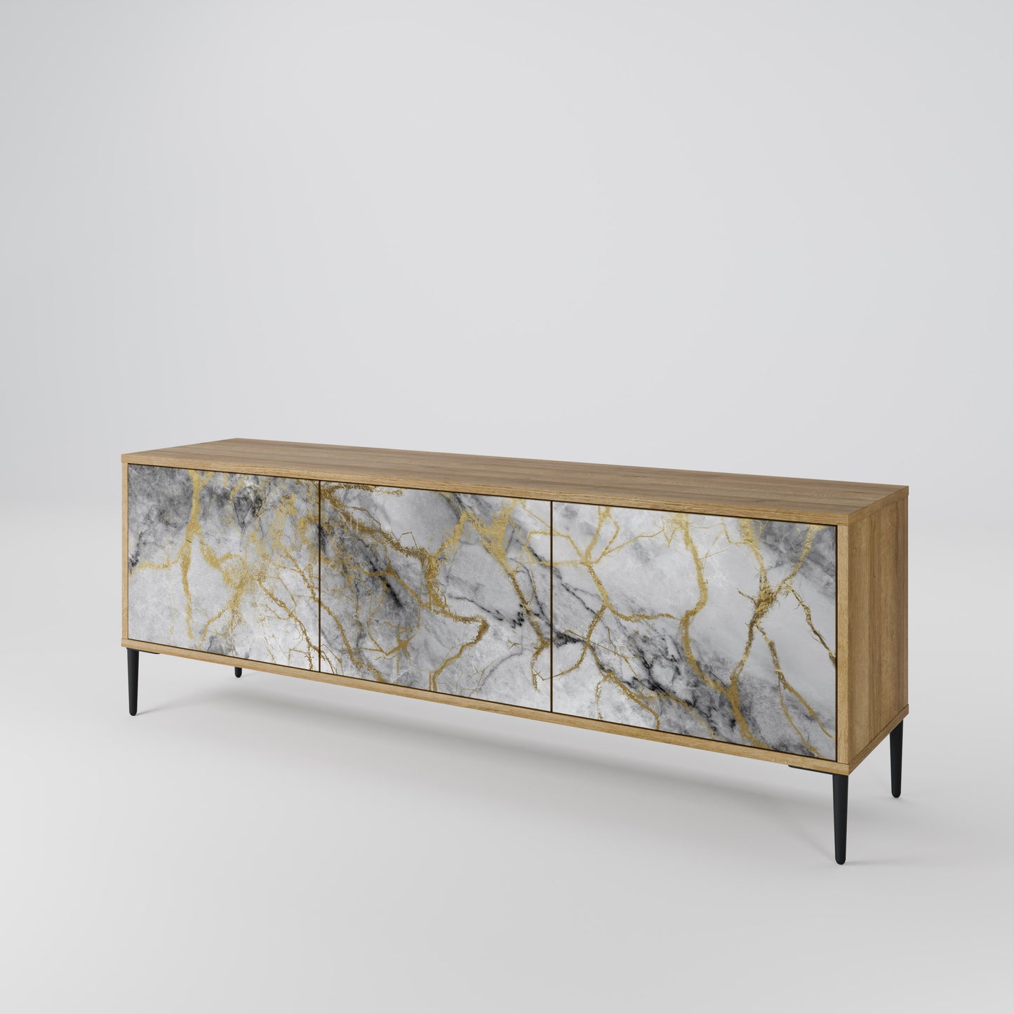 Mobile TV TIMELESS GLIDE a 3 ante in effetto rovere