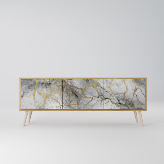 Mobile TV TIMELESS GLIDE a 3 ante in effetto rovere