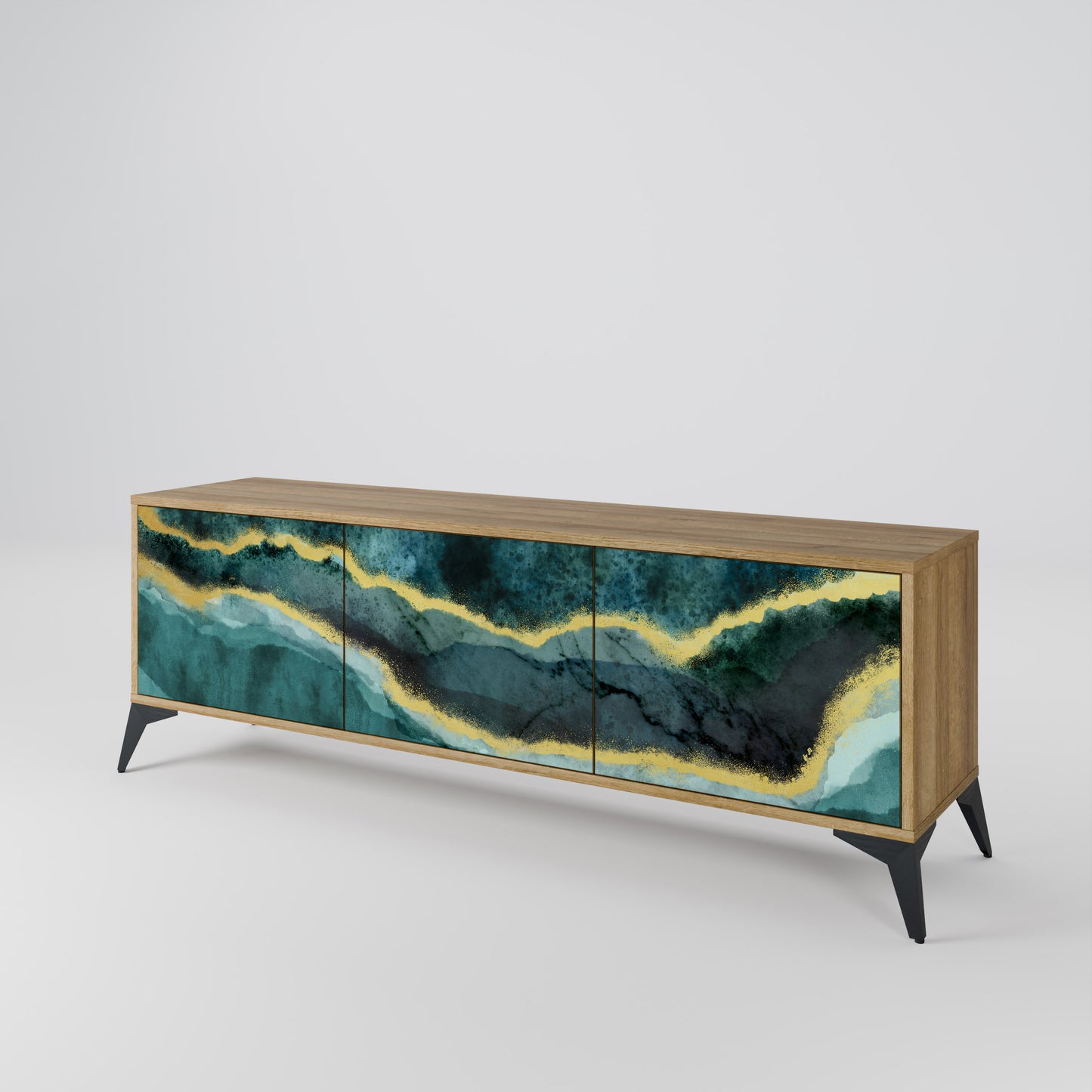 Mobile TV GOLDRUSH ODYSSEY a 3 ante in effetto rovere