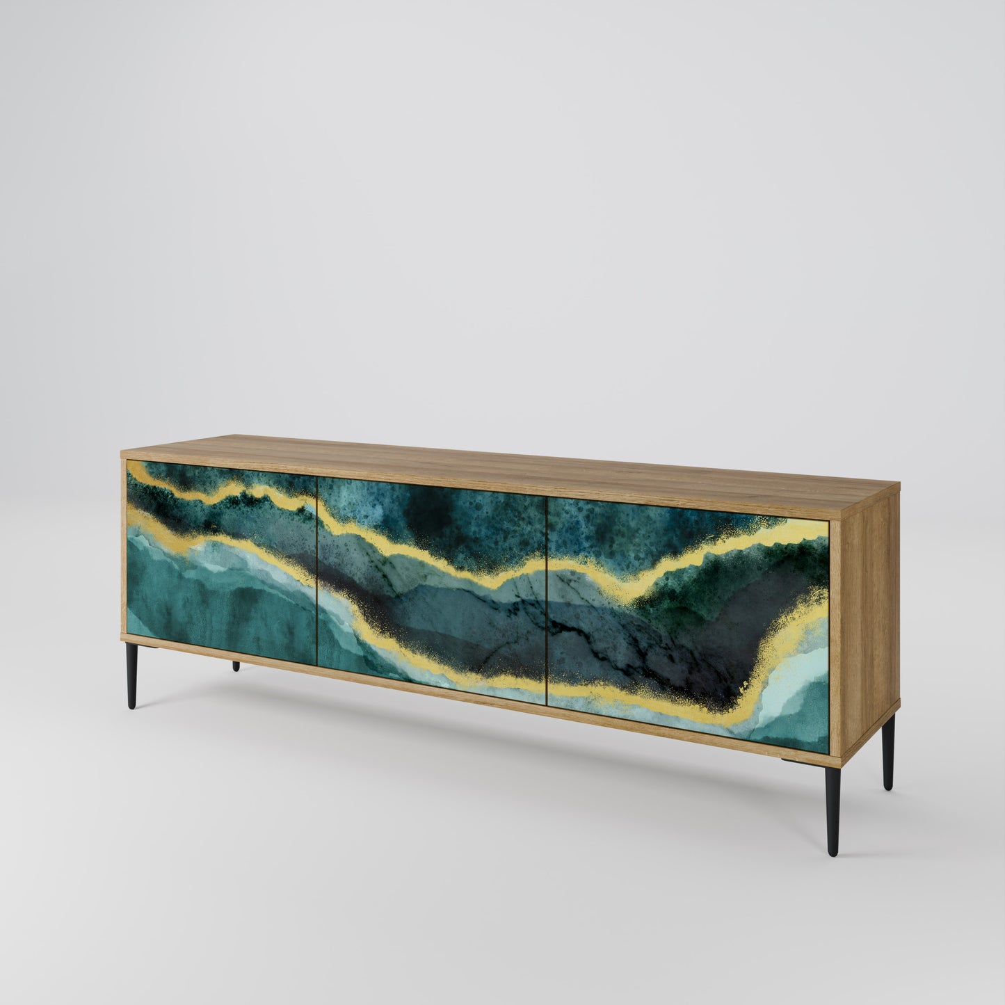Mobile TV GOLDRUSH ODYSSEY a 3 ante in effetto rovere