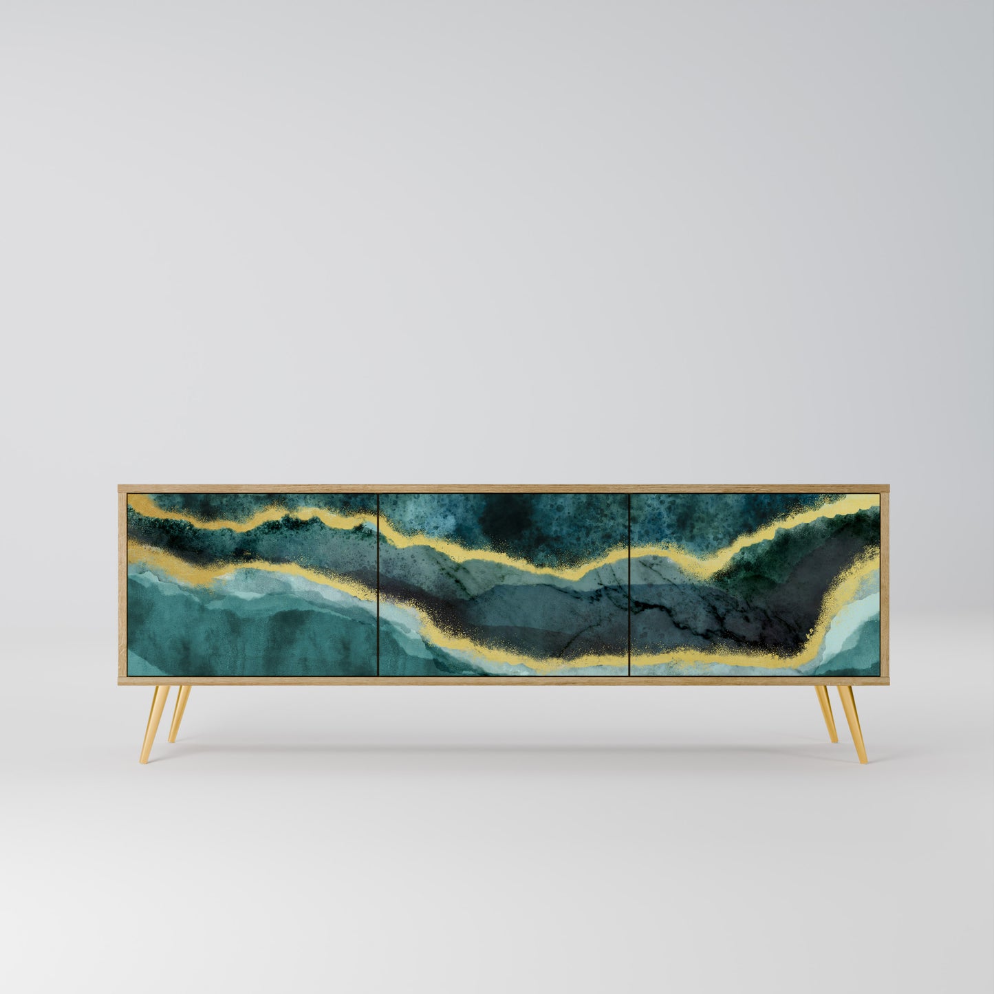Mobile TV GOLDRUSH ODYSSEY a 3 ante in effetto rovere