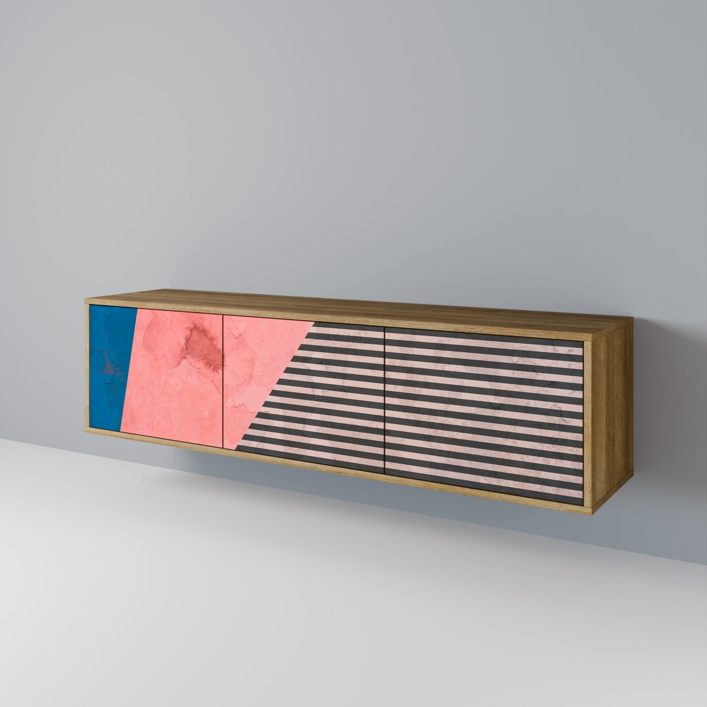 Mobile TV GLAMOROUS STRIPE a 3 ante in effetto rovere