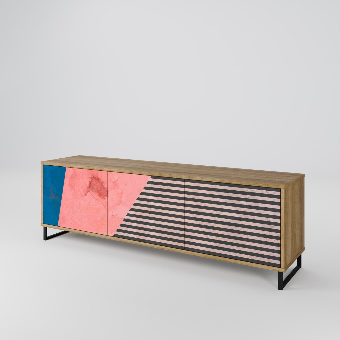 Mobile TV GLAMOROUS STRIPE a 3 ante in effetto rovere