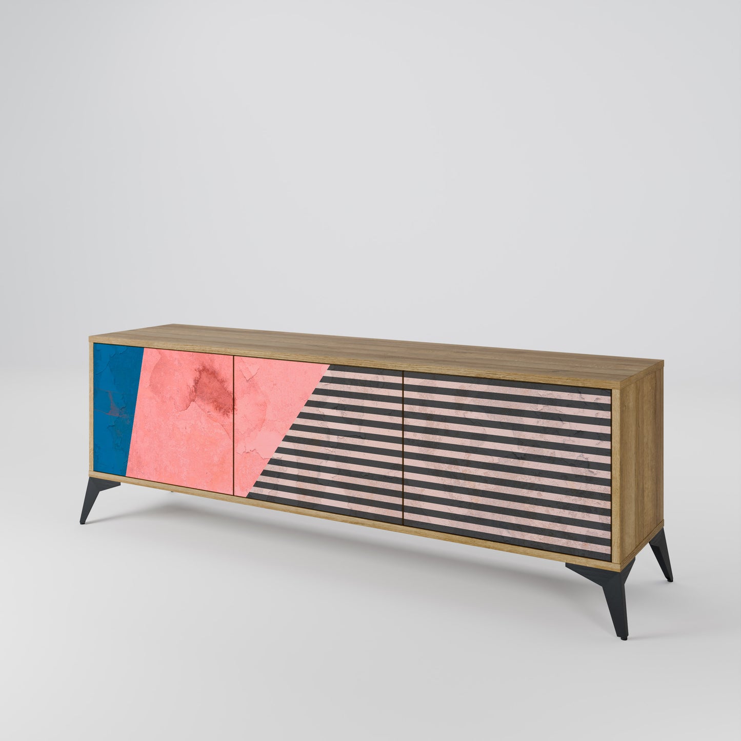 Mobile TV GLAMOROUS STRIPE a 3 ante in effetto rovere