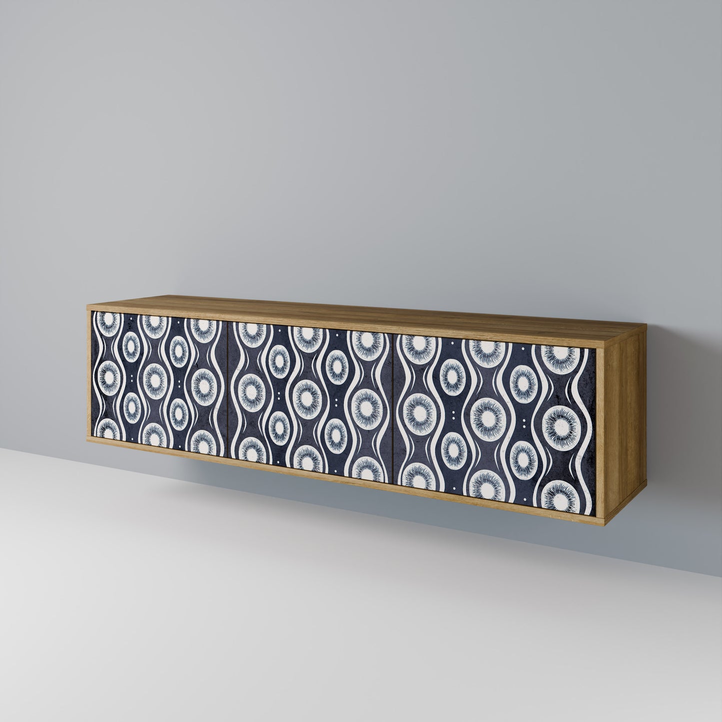 Mobile TV GRAPHITE EYES a 3 ante effetto rovere