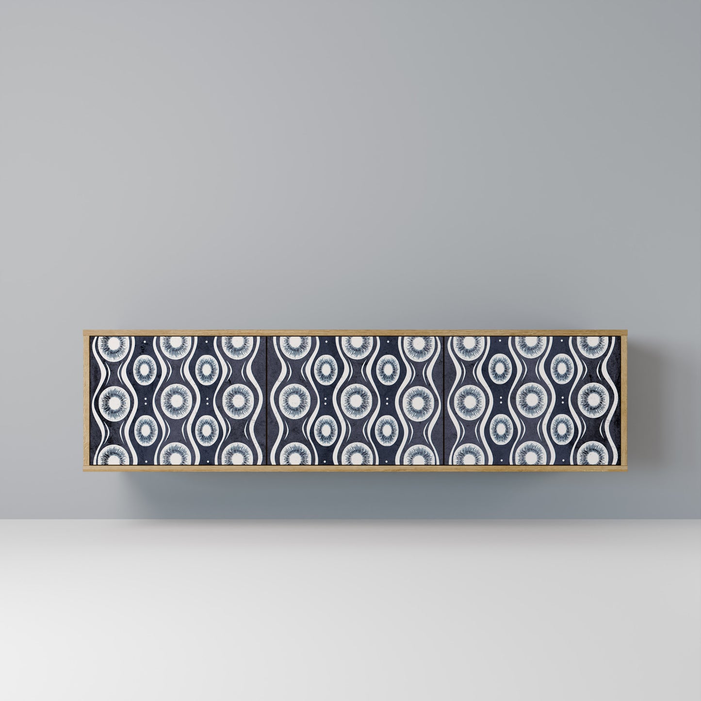 Mobile TV GRAPHITE EYES a 3 ante effetto rovere