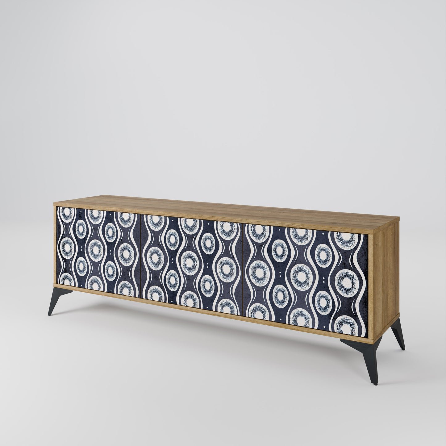 Mobile TV GRAPHITE EYES a 3 ante effetto rovere