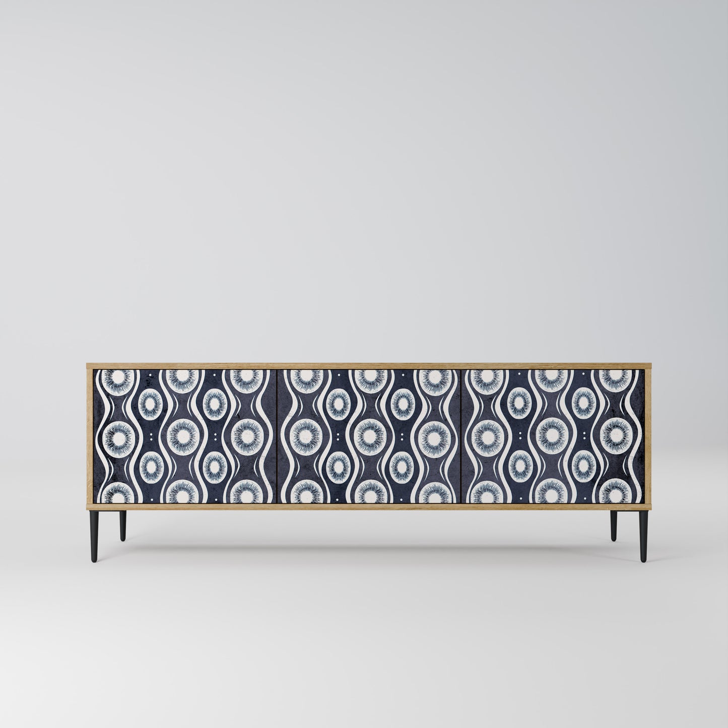 Mobile TV GRAPHITE EYES a 3 ante effetto rovere