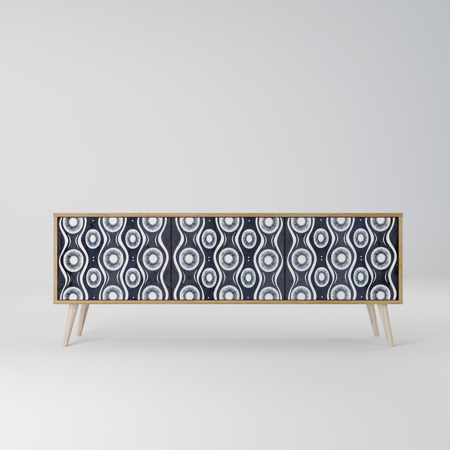 Mobile TV GRAPHITE EYES a 3 ante effetto rovere