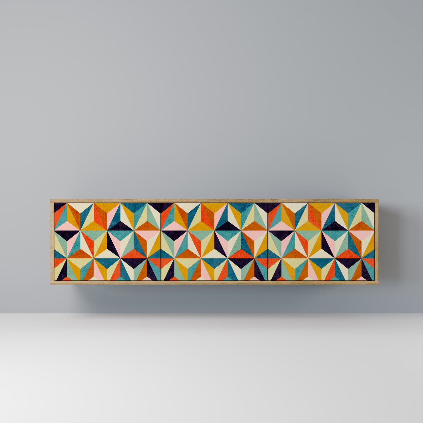 Mobile TV TESSELATE TREASURES a 3 ante in effetto rovere