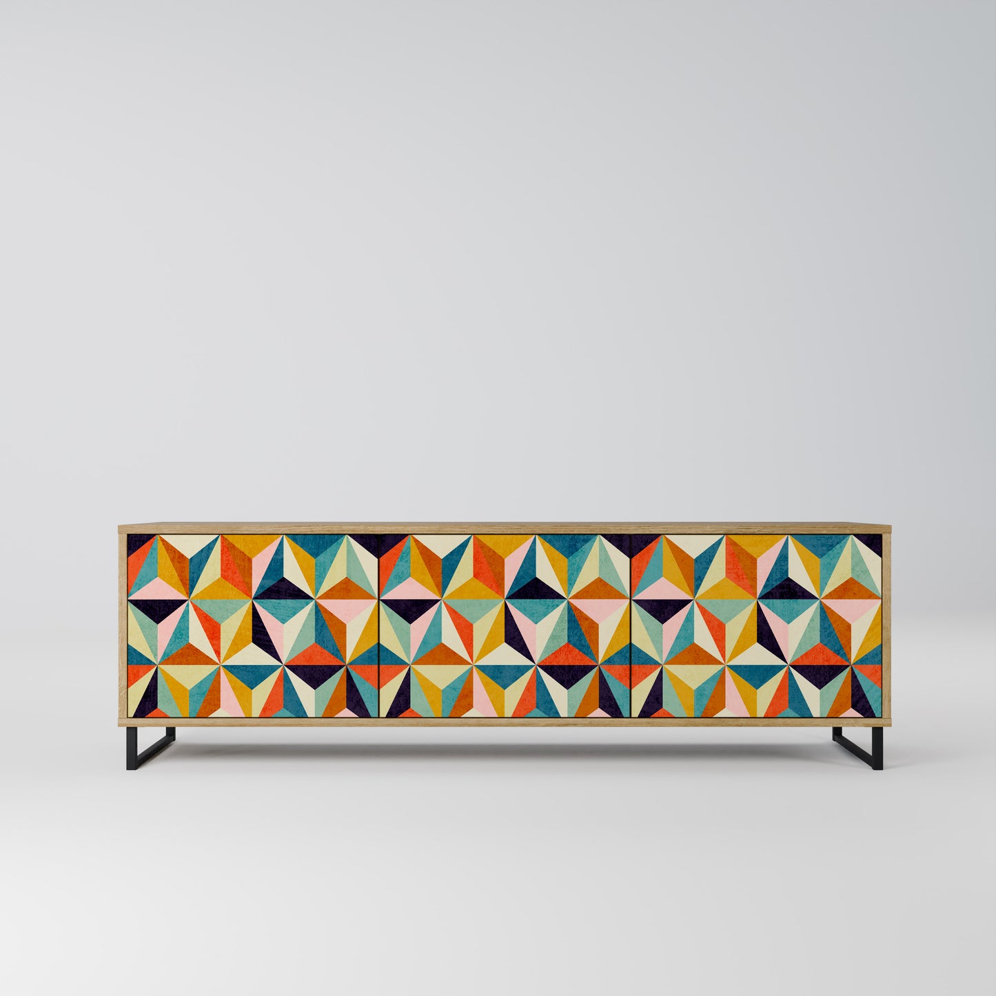 Mobile TV TESSELATE TREASURES a 3 ante in effetto rovere