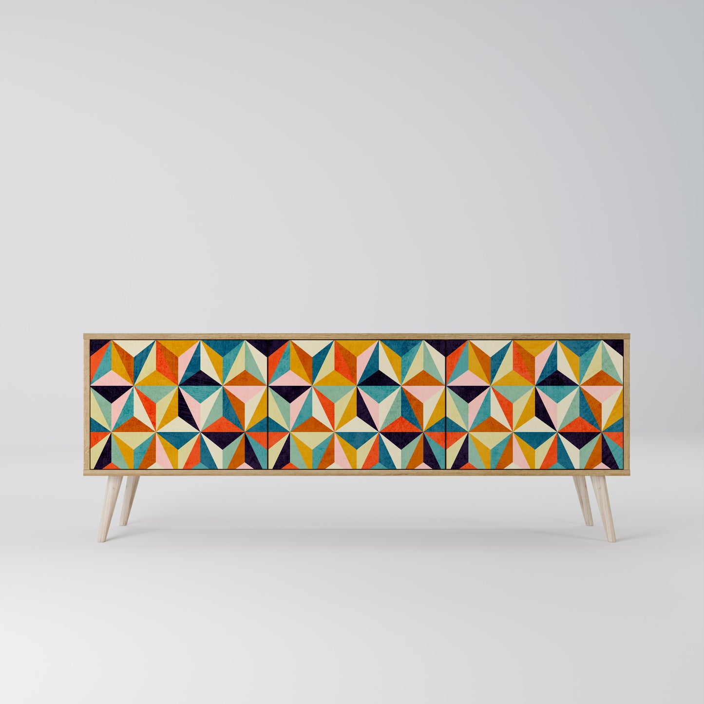 Mobile TV TESSELATE TREASURES a 3 ante in effetto rovere