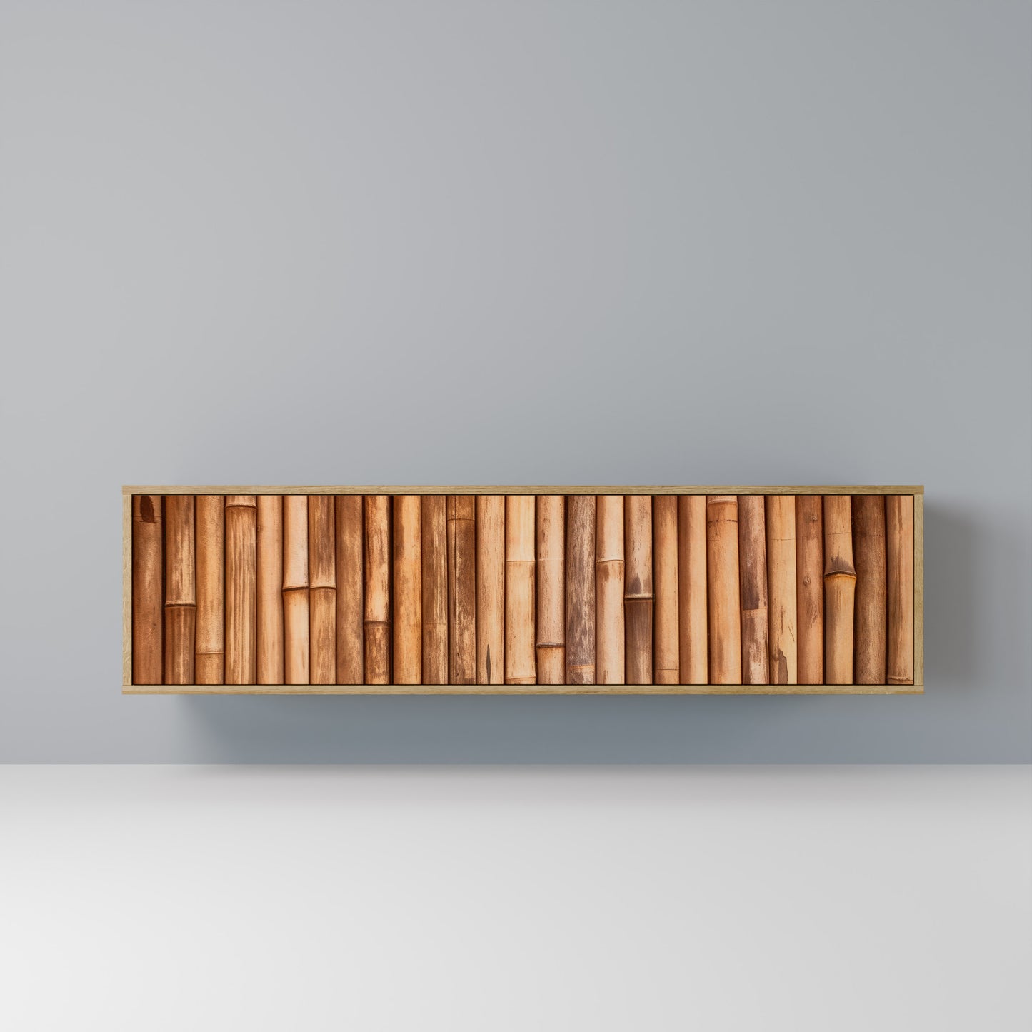 Mobile TV a 3 ante in legno naturale effetto rovere