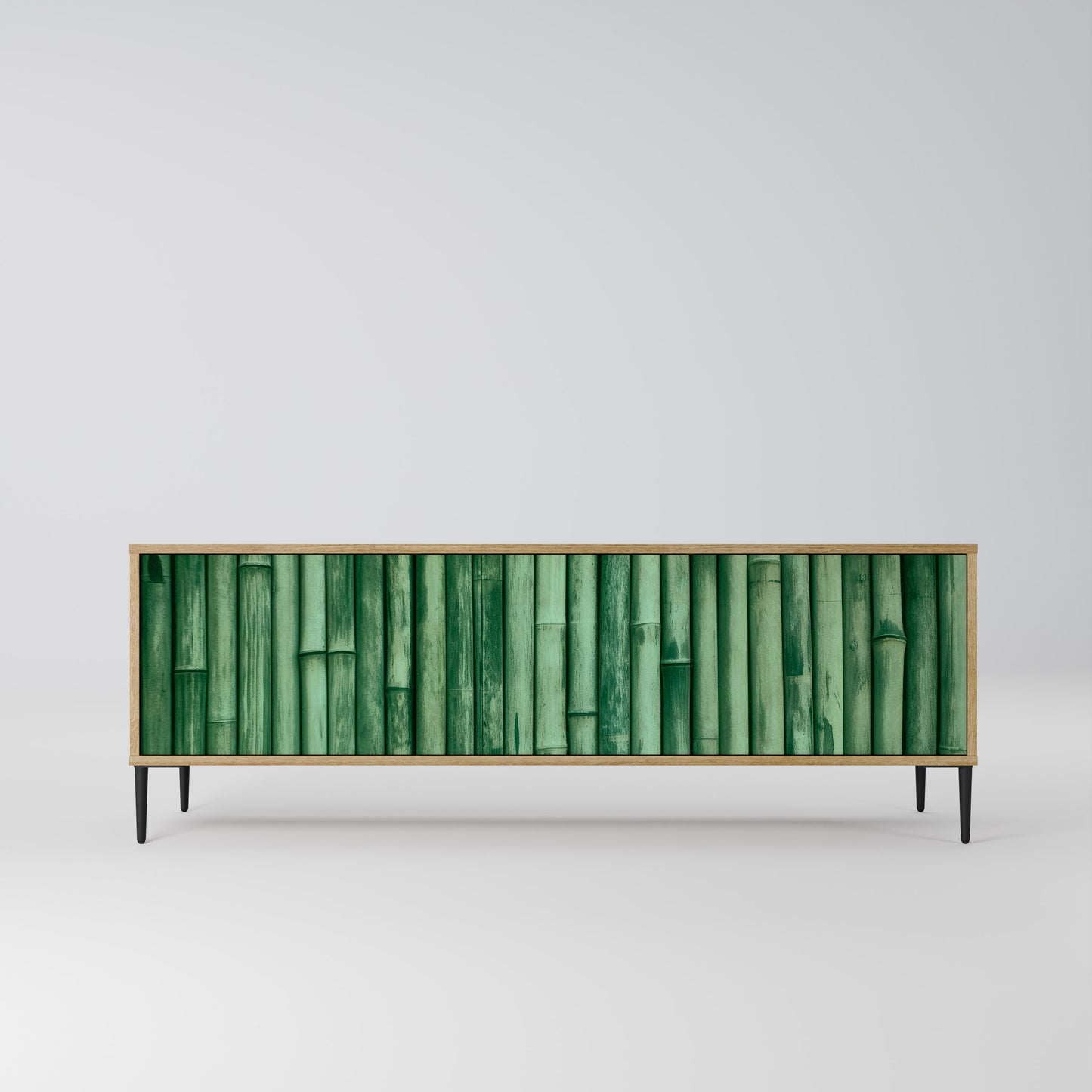 Mobile TV a 3 ante NATURAL GREEN effetto rovere