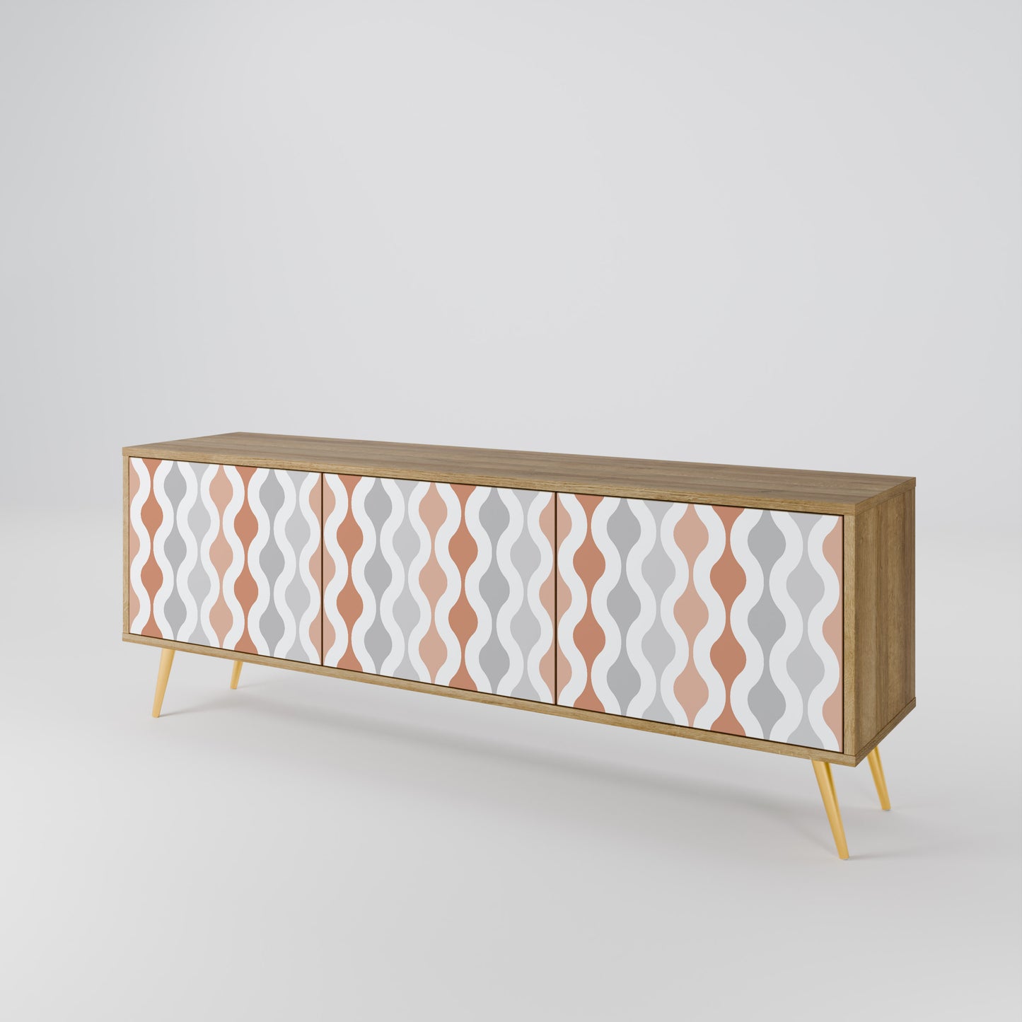 Mobile TV HAZY NOSTALGIA a 3 ante in effetto rovere