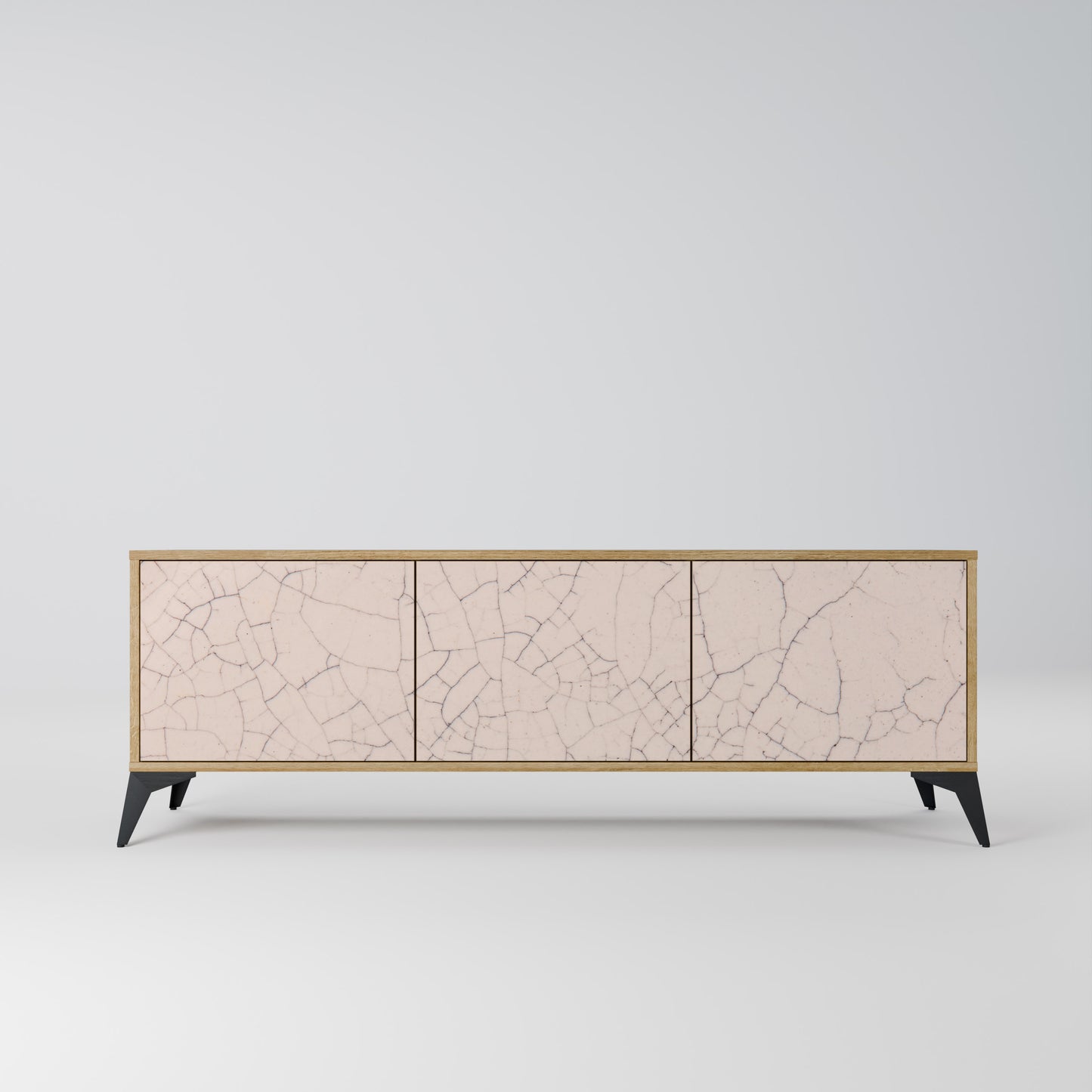 Mobile TV a 3 ante CERAMIC TEXTURE effetto rovere