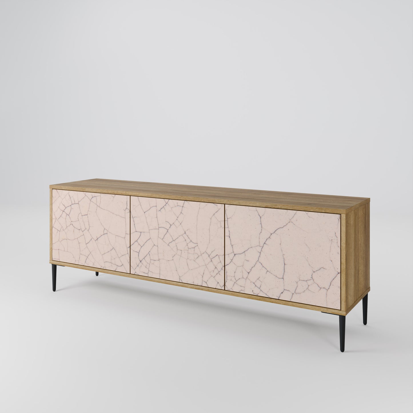 Mobile TV a 3 ante CERAMIC TEXTURE effetto rovere