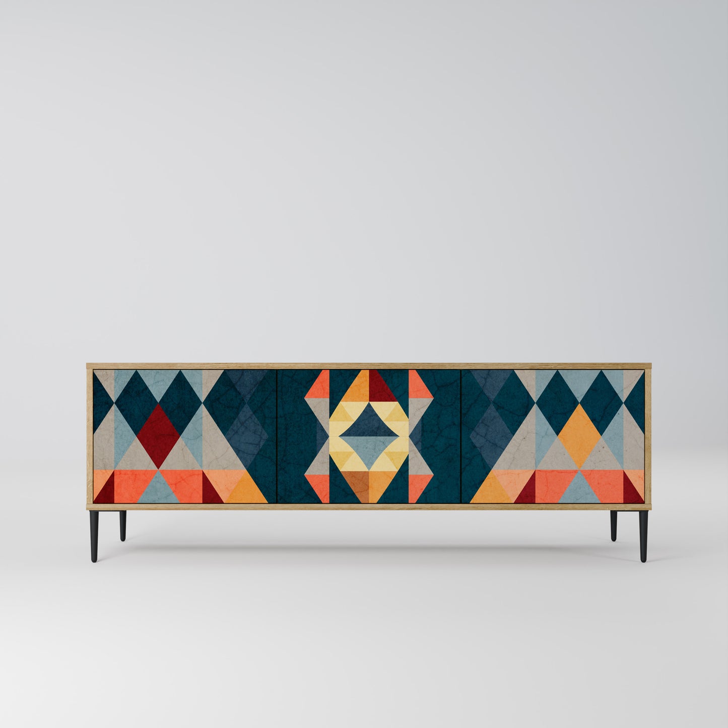 Mobile TV a 3 ante CRACKED ILLUSION in effetto rovere